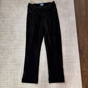 Draper James RSVP black velvet pant size large